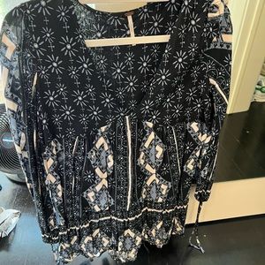 Free people tunic dress/shirt black
